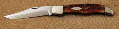 Case XX Red Bone worm groove folding hunter