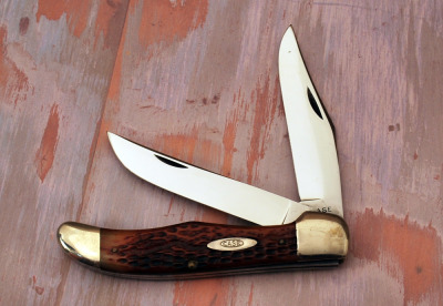 Case XX Red bone 2 blade folding hunter