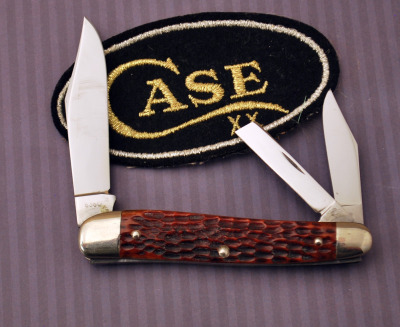 Case XX Red bone Carpenter's whittler - 2