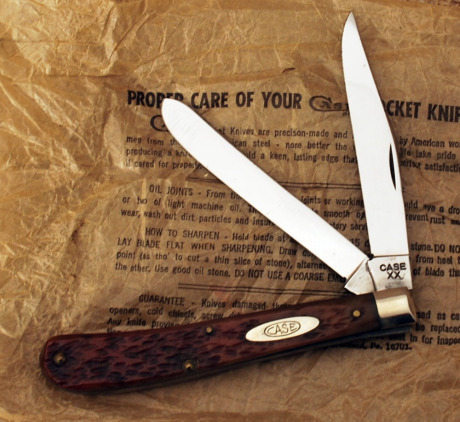 Case XX Rogers red bone slim trapper