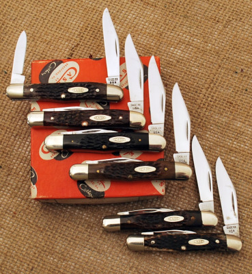 Six Case bone handled '08 knives