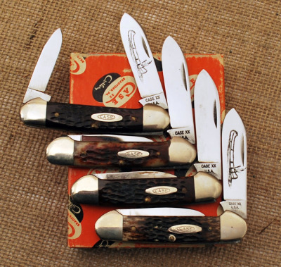 Four Case 70's bone canoes