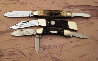 Trio of Bone NKCA knives