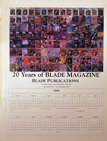 1994 Blade Magazine Calendar/Poster