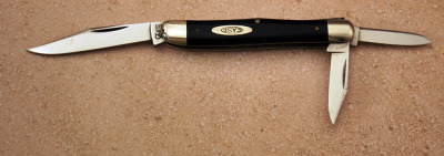 Case Tested slick black whittler