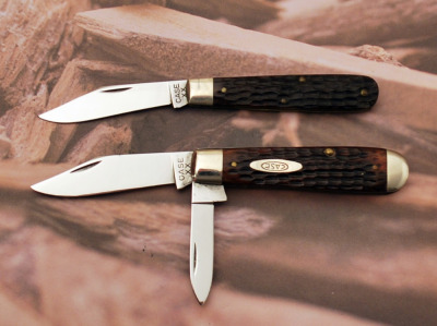 Pair of Vintage Case XX swell end knives