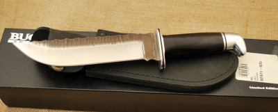 Buck Chipped Flint Bowie