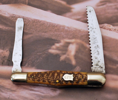 Maher & Grosh Vintage swell center folding tool knife