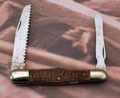 Maher & Grosh Vintage swell center folding tool knife - 2