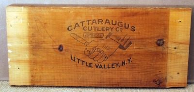 Cattaraugus Stamped Box end