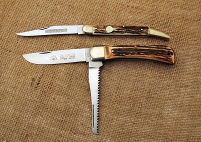 Pair of Eye Brand stags: Toothpick & Hunter