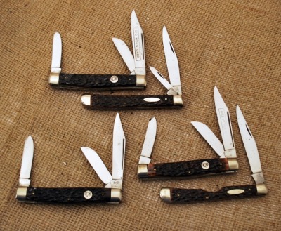 5 Vintage Bone handled Knives