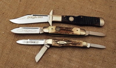 Three NKCA Club Knives