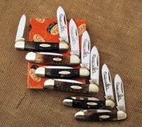 Half-Dozen Case bone canoes '80's