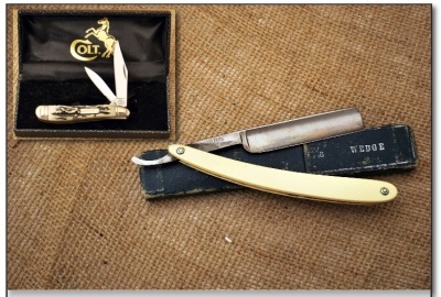 Peanut and a vintage Razor