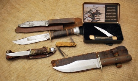 Group of six knives