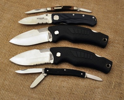 5 Knives: 4 Schrade USA & Imperial Ireland