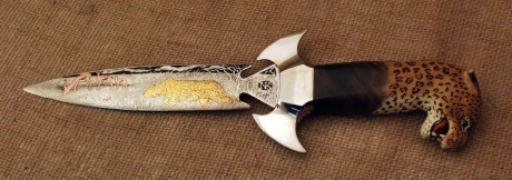 Nolen Knives Art Knife-Carved & Etched