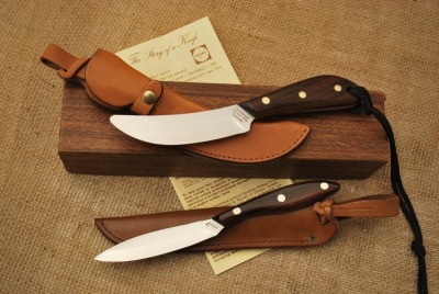 Two Russell Belt Knives