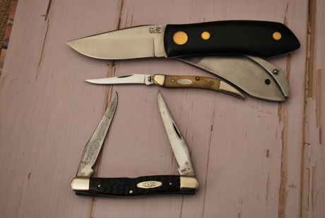 Three varied knives