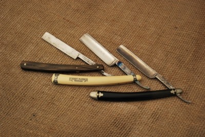 Fancy Tip Razors, Olean Cut. Co, and Union Cut.