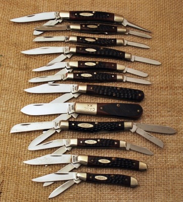 Group of Case 70's Delrin knives