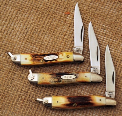 Three Case stag one blade peanuts