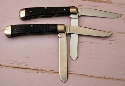 Pair of Case 70's bone trappers - 2