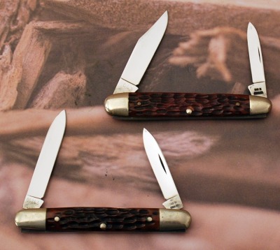 Pair of Case XX pre-65 bone knives - 2
