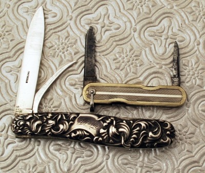 Two metal handled knives: Sterling Fruit and Remington pre-40 - 2