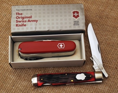 A.G. Russell and Victorinox Champ