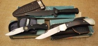 Western #54 lockback, boot knife, and folder