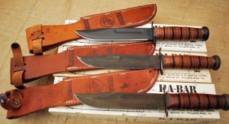 Three KA-BAR USMC Knives