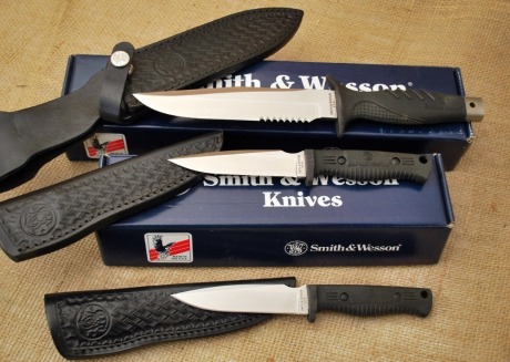 Three S&W knives