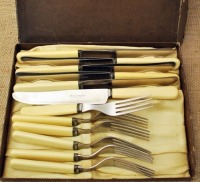 Robeson Shuredge stainless six-piece knife and fork set
