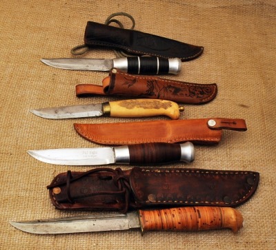 Four pukko knives