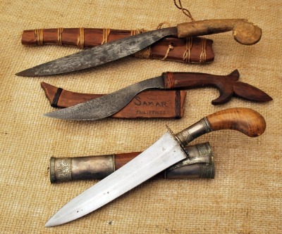 Three Philippine knives