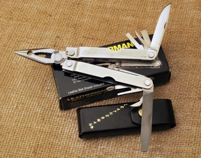 Leatherman Tool in box with sheath