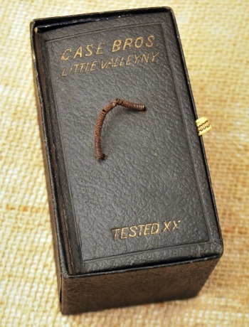 Case Bros Little Valley Tested XX vintage display box