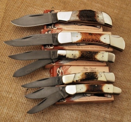 Five of the first Parker-Edwards knives