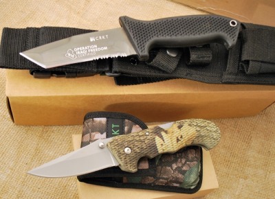 CRKT M60-14 Iraque Freedom and Cascade Realtree