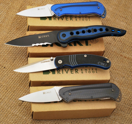 Four CRKT, 2 Rollox, Contrail, and Premonition