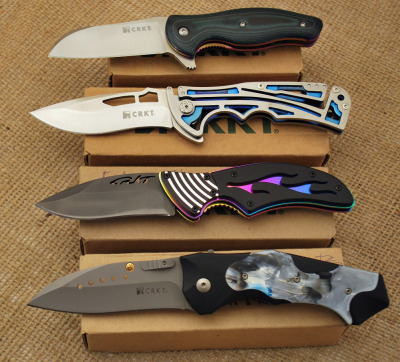 Four CRKT, Tuition, Fulcrum Flame, NIRK Tighe 2, Elishewitz Scarab