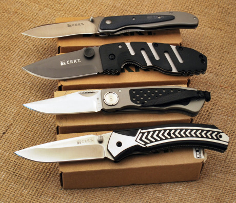 Four CRKT: Ryan Seven, Nortorious, Lake Signature, Liftoff