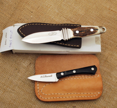 A.G. Russell Stag sting and Woods walker