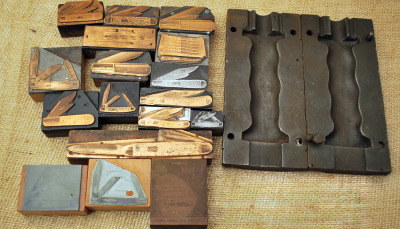 Group of Boker & Old Timer vintage electroplates