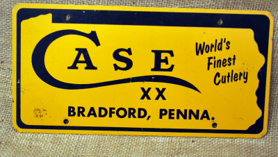 W. R. Case vintage car tag