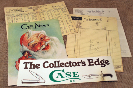 Case vintage cutlery items, Case Bros. order forms, 1947 newsletter