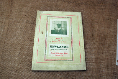 Christmas Catalog for Howland's Monthy Bulletin, December 1917