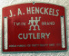 J. A. Henckels advertising logos - 2